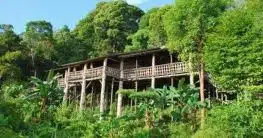Stelzenhaus auf Borneo